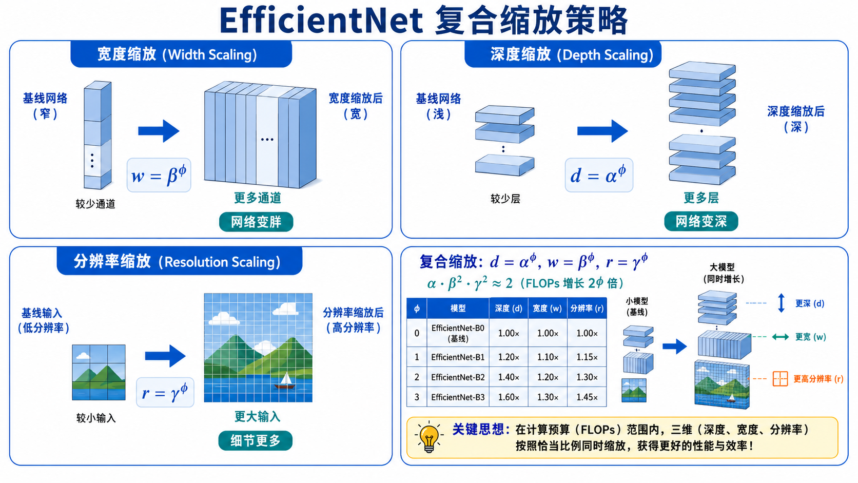 EfficientNet 复合缩放