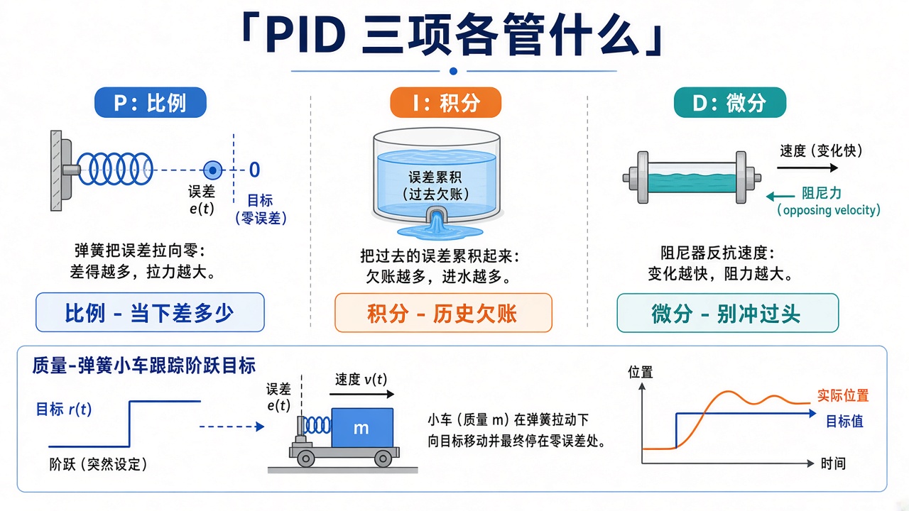 PID 三项各管什么