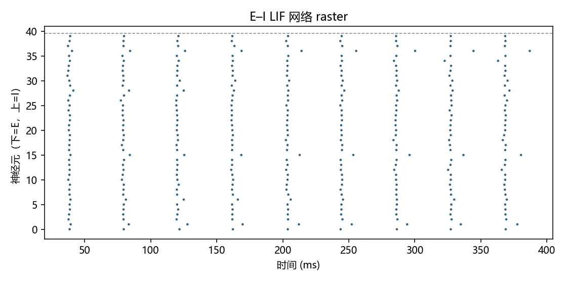 E–I 网络 raster