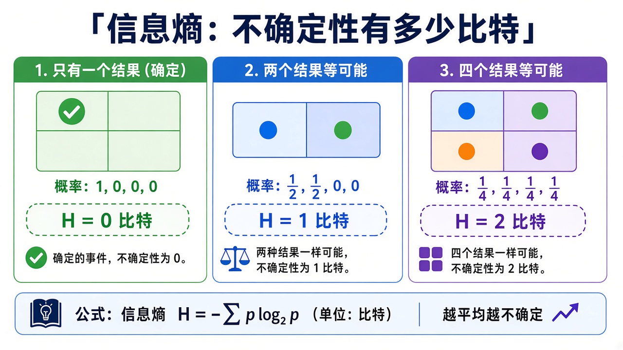 信息熵：不确定性有多少比特
