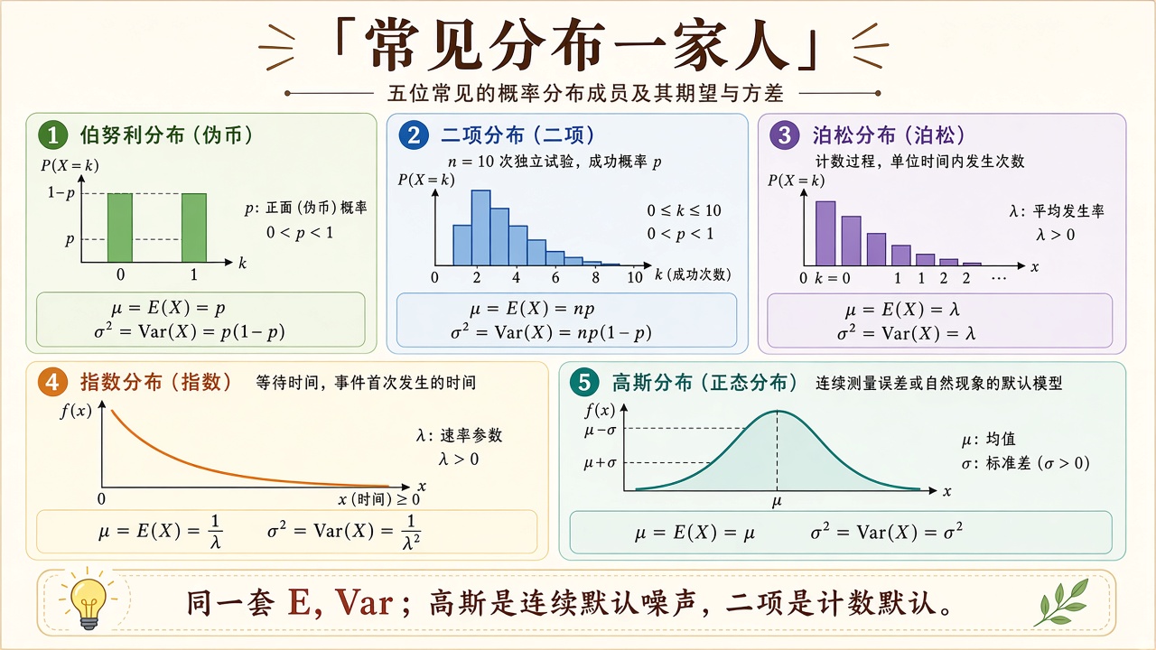 常见分布一家人
