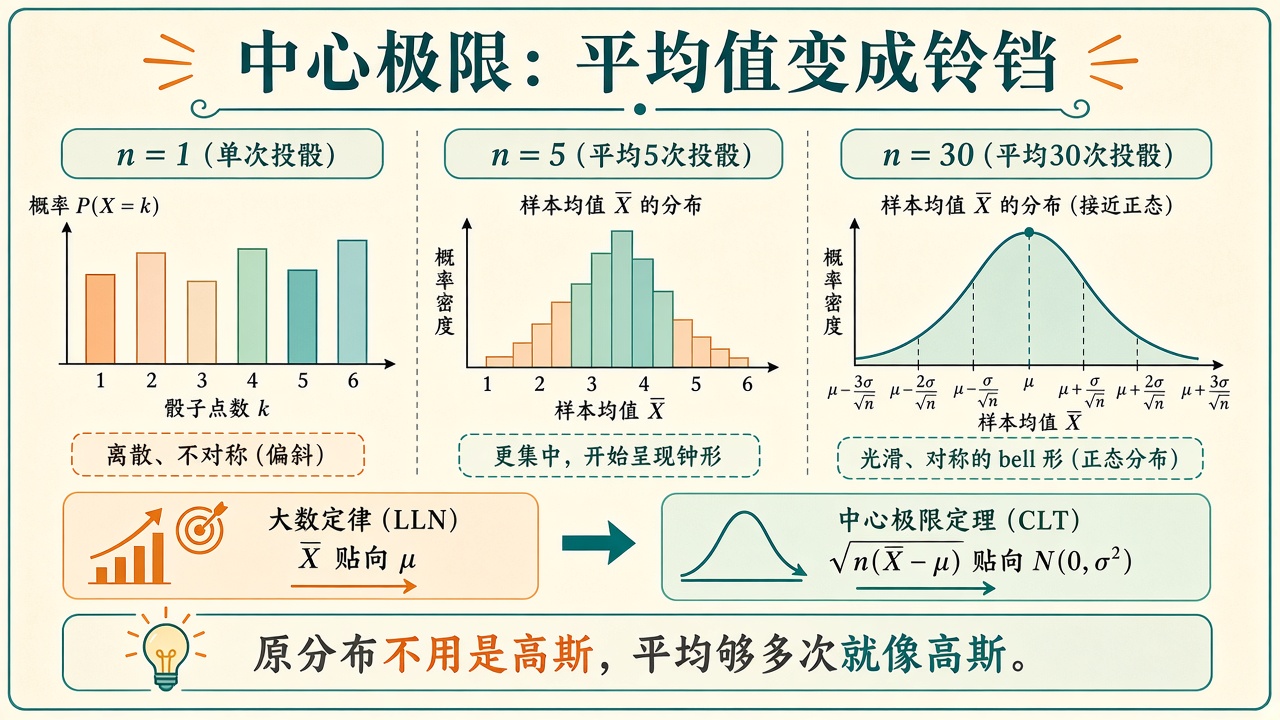 中心极限示意