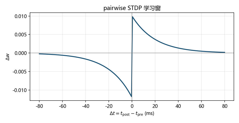 STDP 学习窗