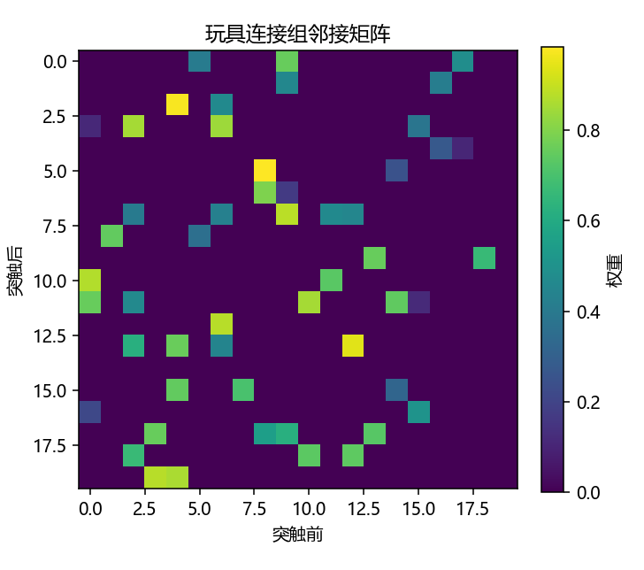 玩具连接组邻接矩阵