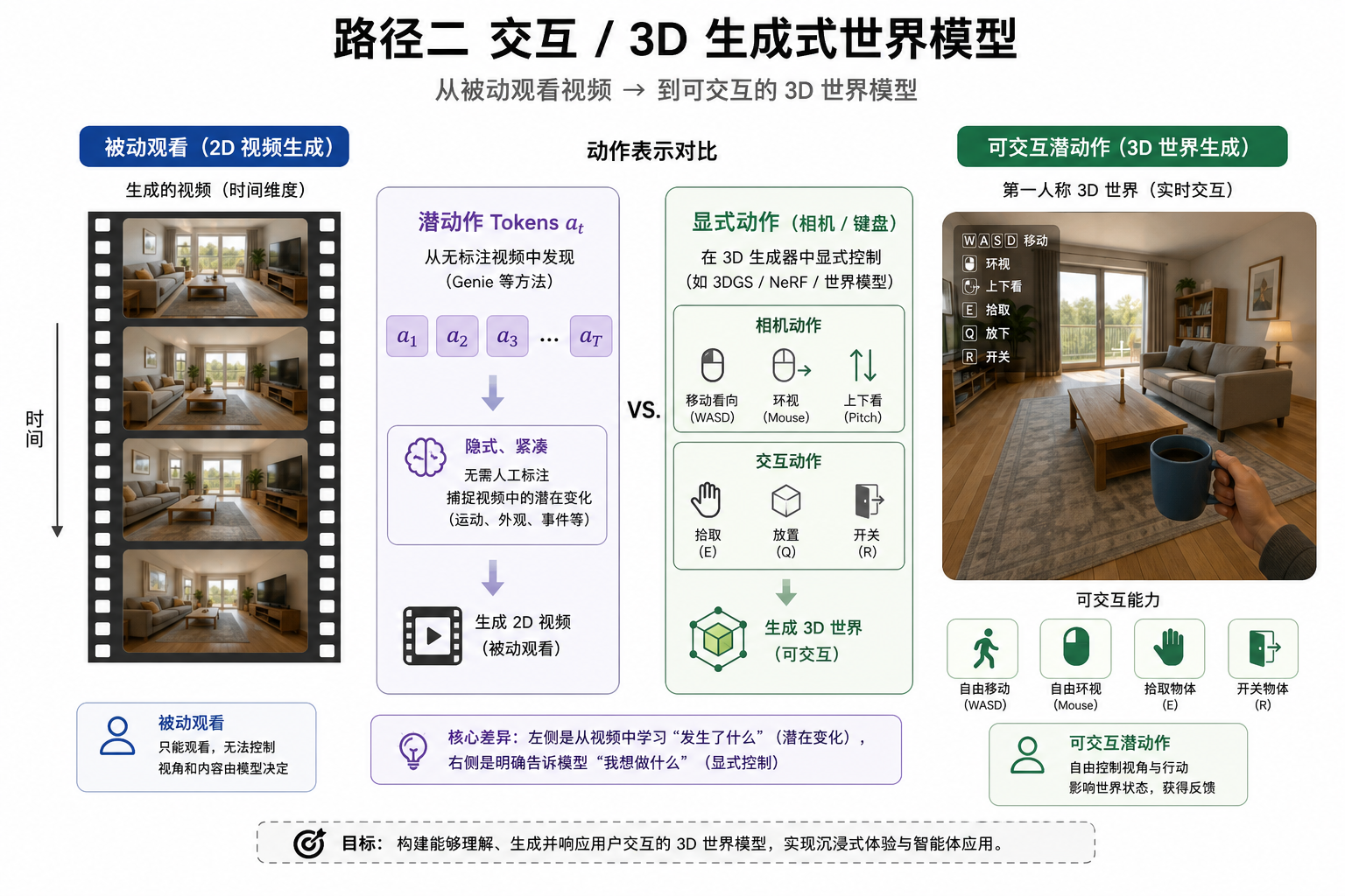从被动视频到可交互 3D